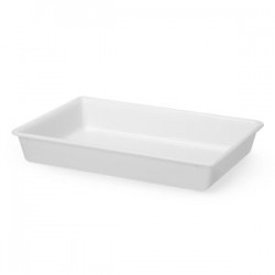 Tava de preparare, HENDI, 3L, Alba, 340x235x(I)70mm, Dreptunghiulara