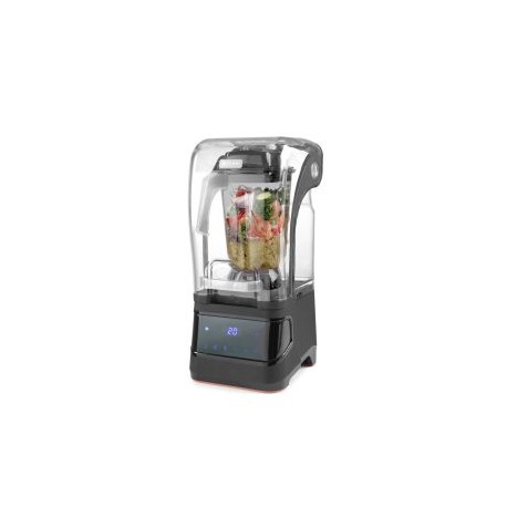 Blender profesional, capac protectie fonica, digital, cana policarbonat 2.5 lt, Hendi, viteza max 24800 rpm
