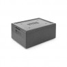 Recipient termoizolant din piocelan, Kitchen Line, GN 1/1, 80L, negru, 685x485x(H)360mm