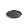 Tava servire rotunda, diam. 46 cm, poliester armat cu fibra de sticla cu strat anti-alunecare, neagra
