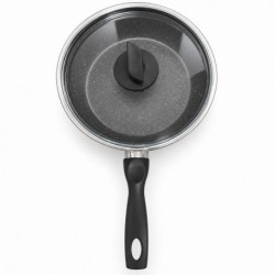 Tigaie granit cu capac Pedro 24 cm