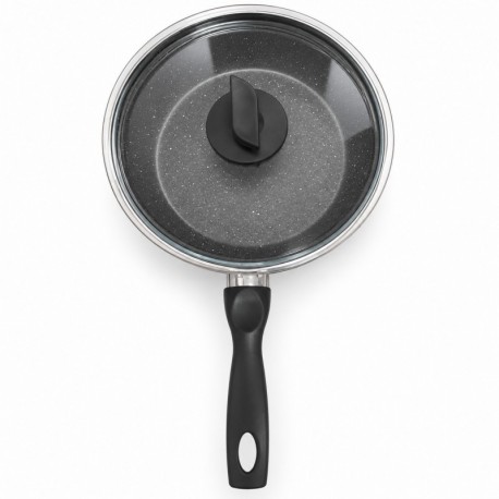 Tigaie granit cu capac Pedro 24 cm