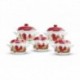 Set 10 piese cratite emailate Arian Lalele