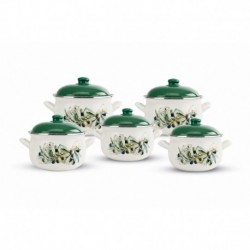 Set 10 piese cratite emailate Arian Masline