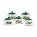 Set 10 piese cratite emailate Arian Masline