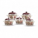 Set 10 piese cratite emailate Arian Antiquites du jardin