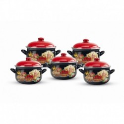 Set 10 piese cratite emailate Arian Kitchen