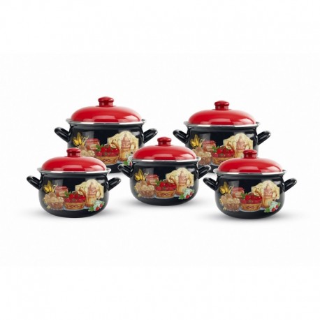 Set 10 piese cratite emailate Arian Kitchen