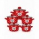 Set 10 piese cratite emailate Arian Bon apetit
