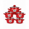 Set 10 piese cratite emailate Arian Bon apetit