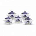 Set 10 piese cratite emailate Arian Lavanda