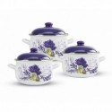 Set 6 piese cratite emailate Arian Lavanda