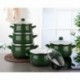 Set 10 piese cratite emailate Arian Green