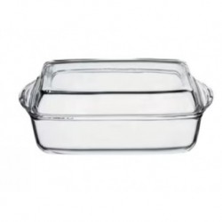 Set 2 vase termorezistente rectangulare Borcam, 2.75 + 1.375 l