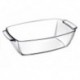 Vas termorezistent adanc Pașabahçe Borcam, rectangular, sticla termorezistenta, 4.4L, 23 x 38 x 9cm