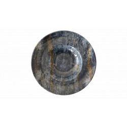 Farfurie paste portelan Apulum Black - Golden 27 cm