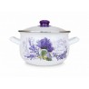 Cratiță emailată cu capac 20 cm 3,8 L Arian Lavanda