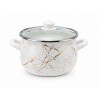 Cratiță emailată cu capac 24 cm 6,2 L Arian Ivory