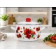 Cratiță emailată cu capac 24 cm 6,2 L Arian Flori de câmp