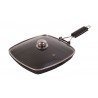 Tigaie grill de 28 cm cu capac si maner pliabil