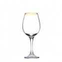 Set 6 Pahare cu picior pentru vin, Pasabahce Amber Gold, 295 ml