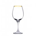 Set 6 Pahare cu picior pentru vin, Pasabahce Amber Gold, 460 ml